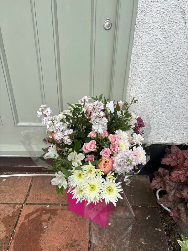 Flowers delivered to customer