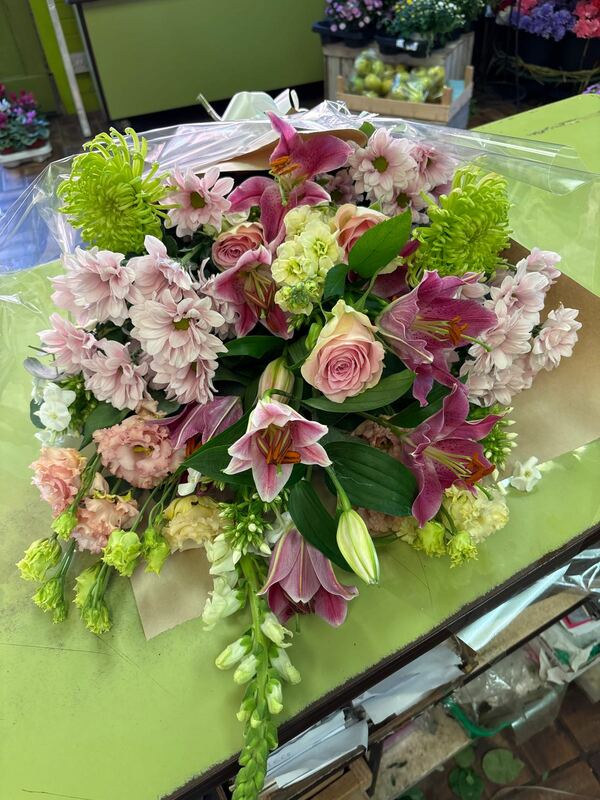 Flowers delivered to customer