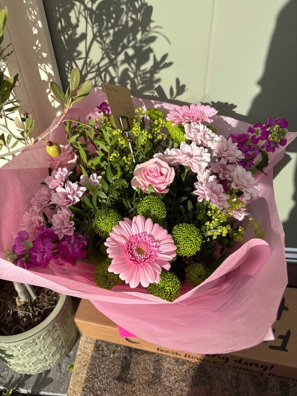 Flowers delivered to customer