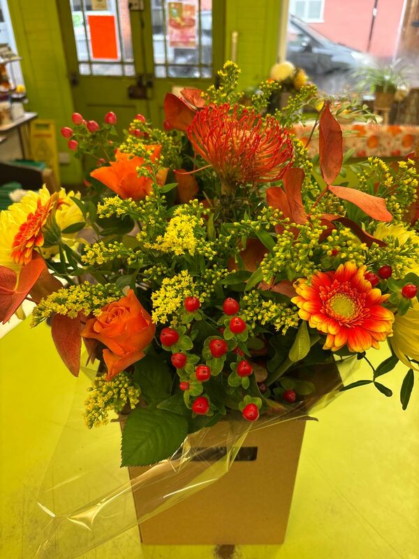 Flowers delivered to customer