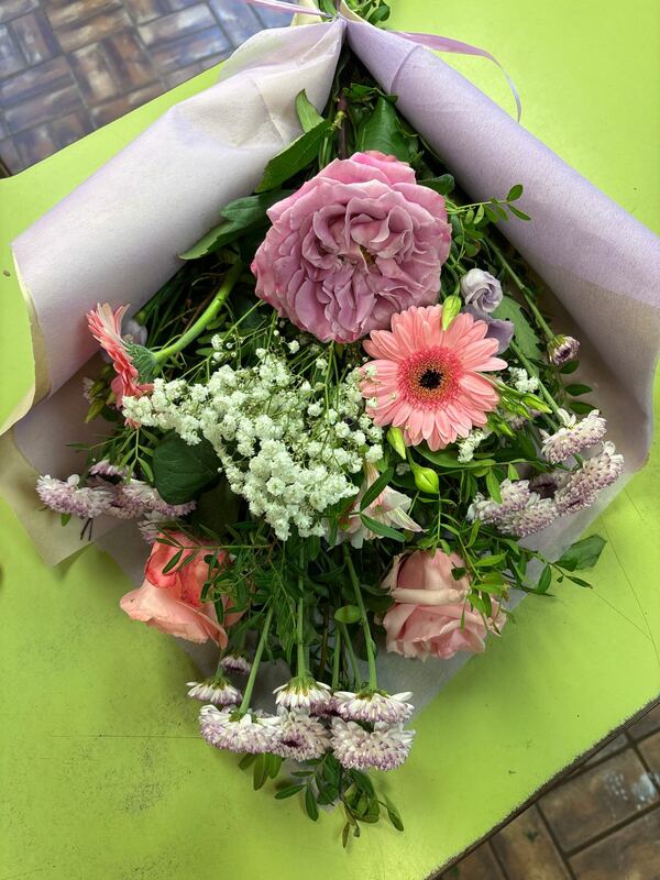 Flowers delivered to customer