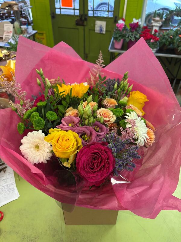 Flowers delivered to customer