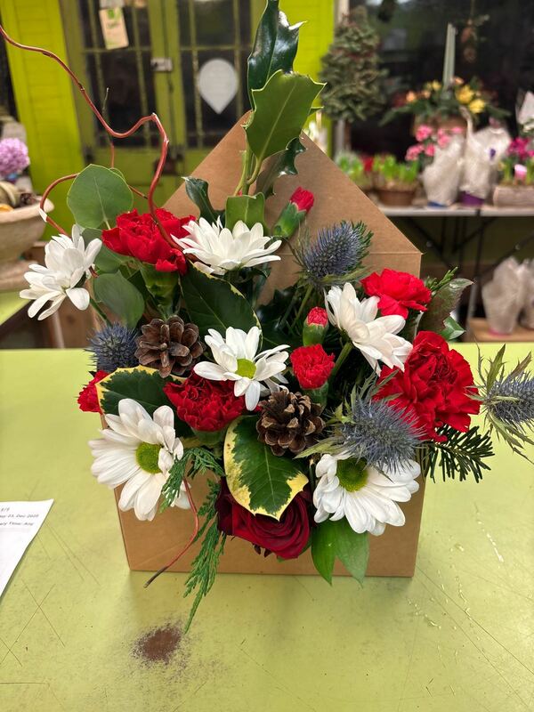 Flowers delivered to customer