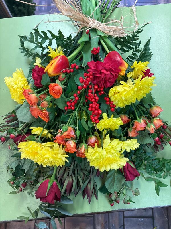 Flowers delivered to customer