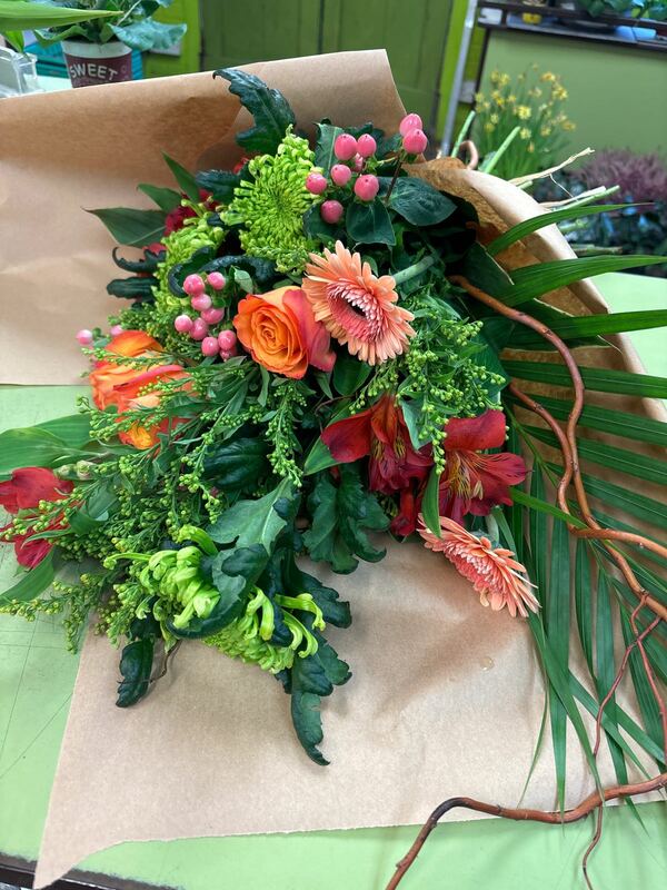 Flowers delivered to customer