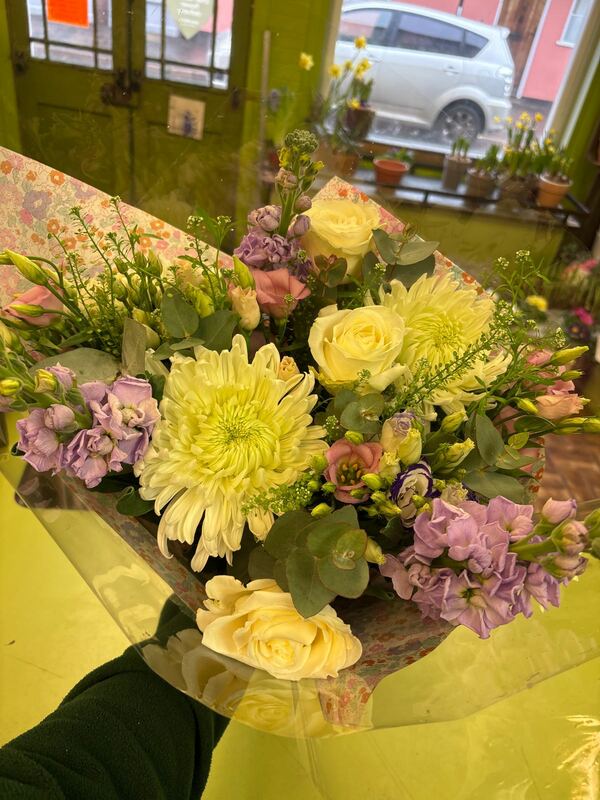 Flowers delivered to customer