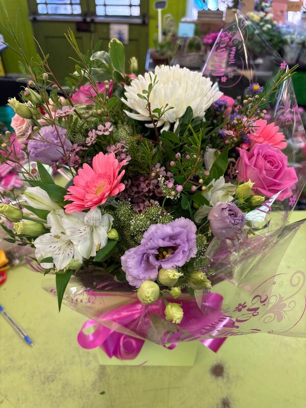 Flowers delivered to customer