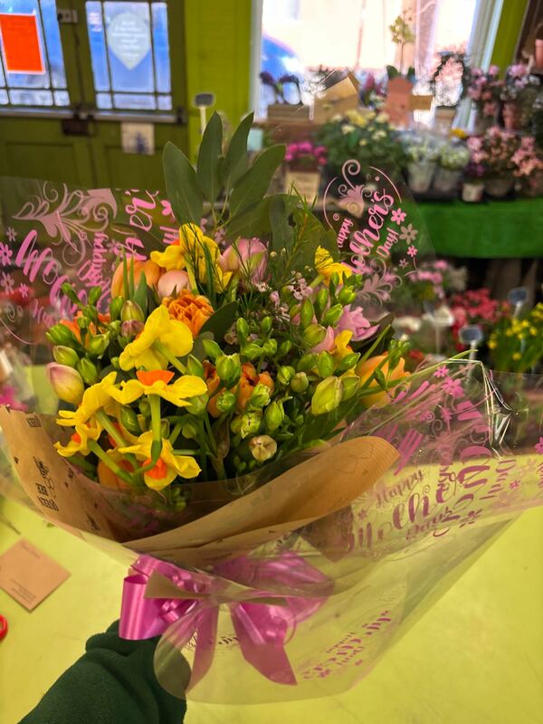 Flowers delivered to customer