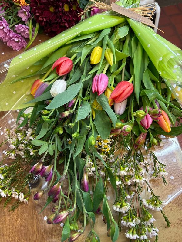 Flowers delivered to customer