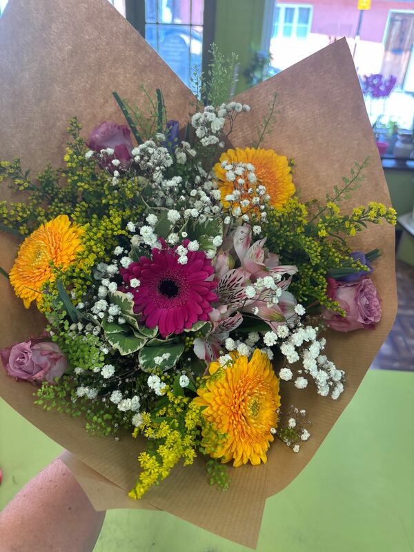Flowers delivered to customer