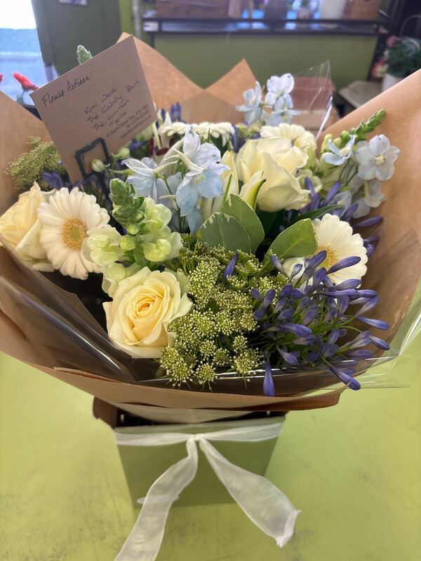 Flowers delivered to customer