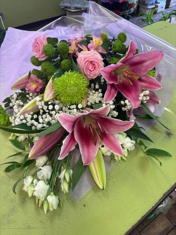 Flowers delivered to customer