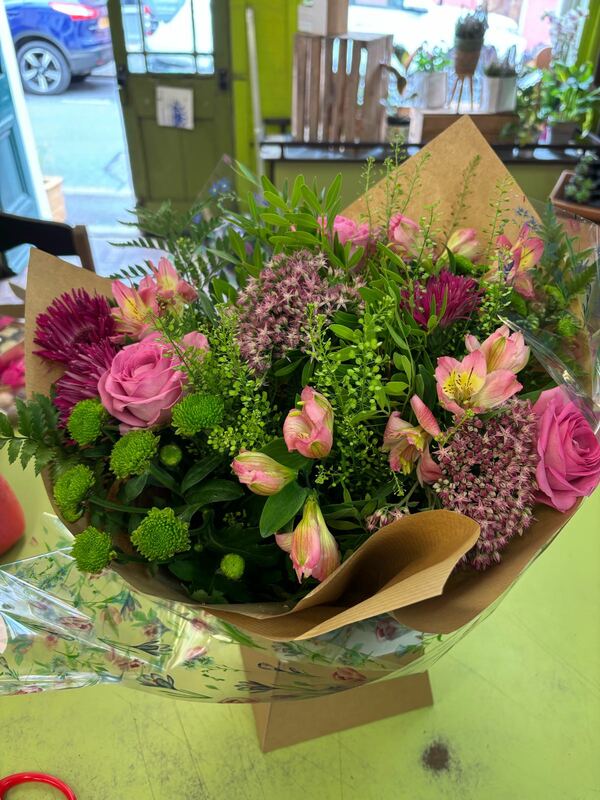 Flowers delivered to customer