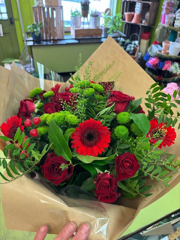 Flowers delivered to customer