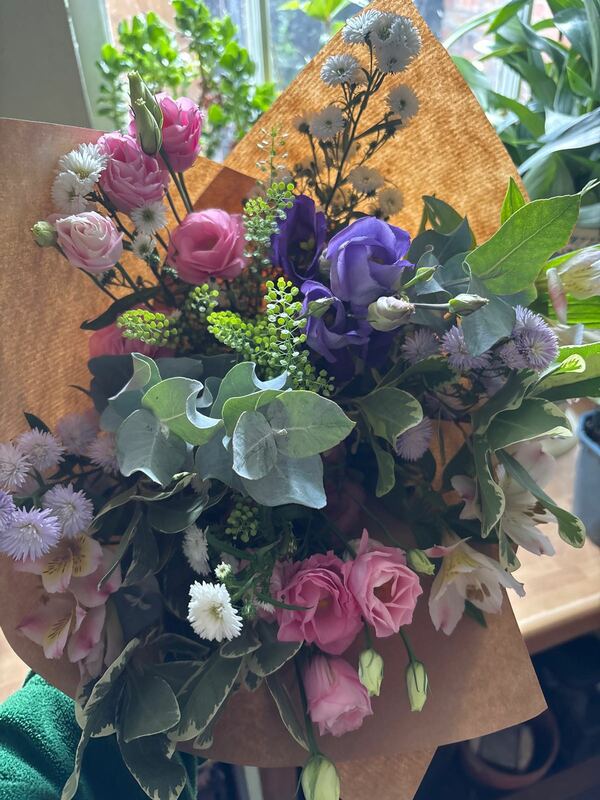 Flowers delivered to customer