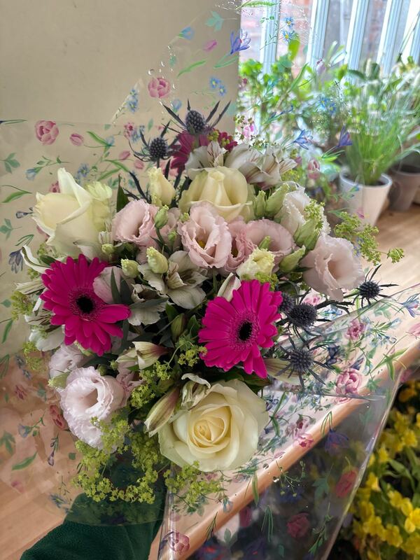 Flowers delivered to customer