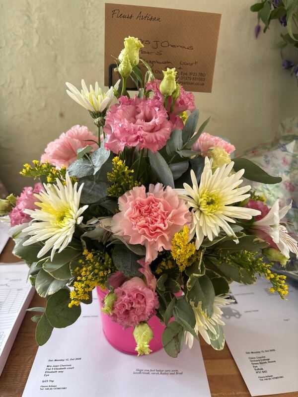Flowers delivered to customer