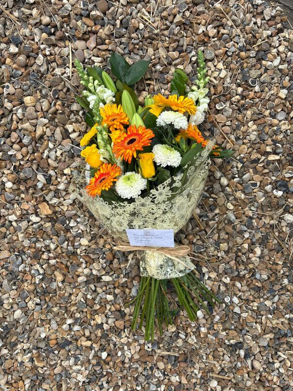 Flowers delivered to customer
