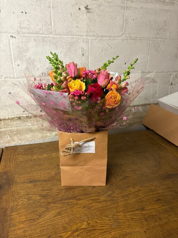 Flowers delivered to customer