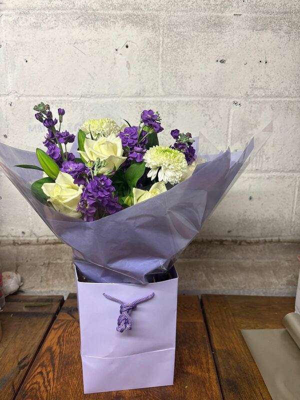 Flowers delivered to customer