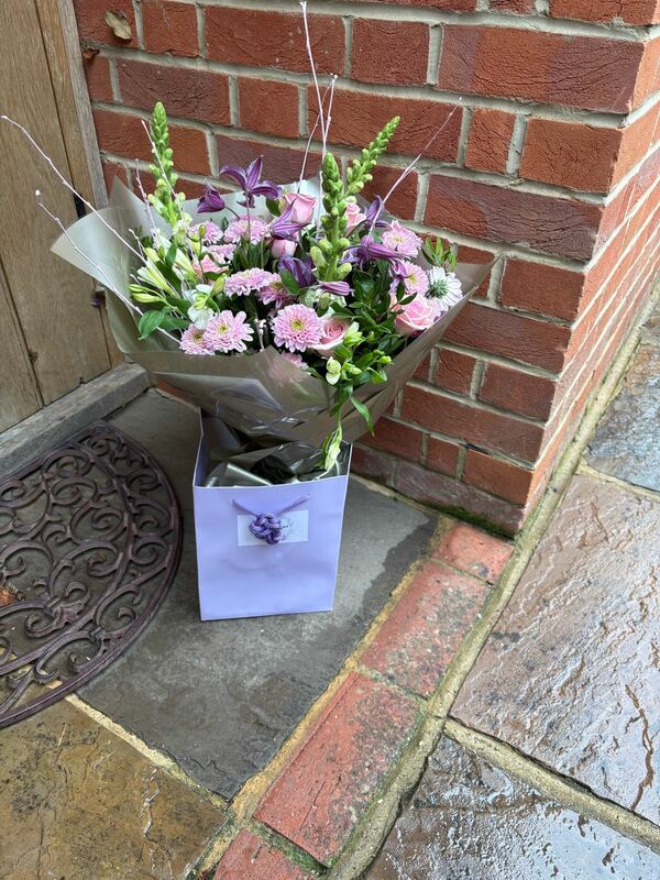 Flowers delivered to customer