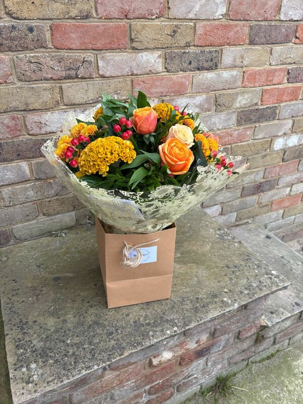 Flowers delivered to customer