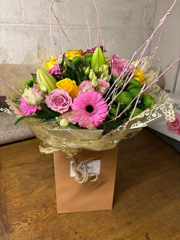 Flowers delivered to customer