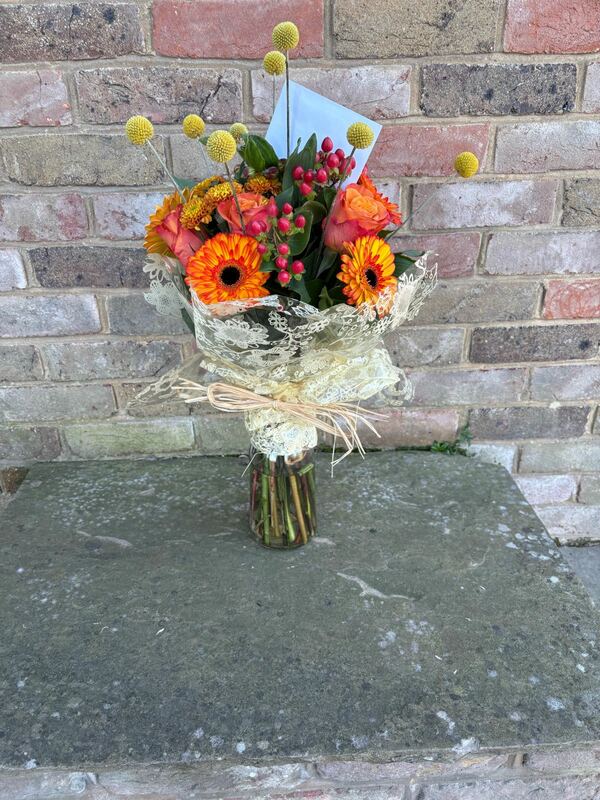 Flowers delivered to customer