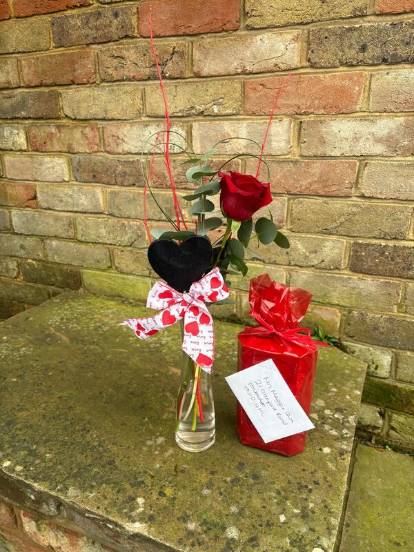 Flowers delivered to customer