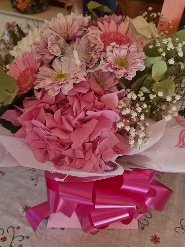 Flowers delivered to customer