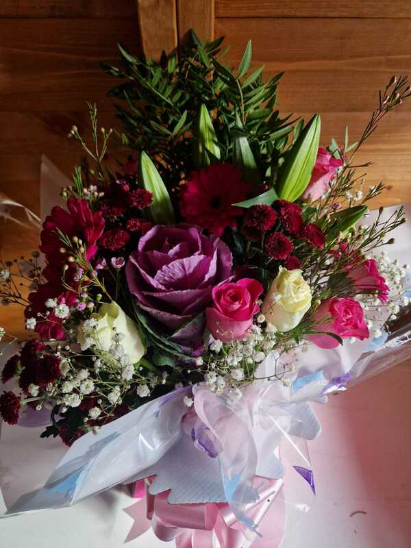 Flowers delivered to customer