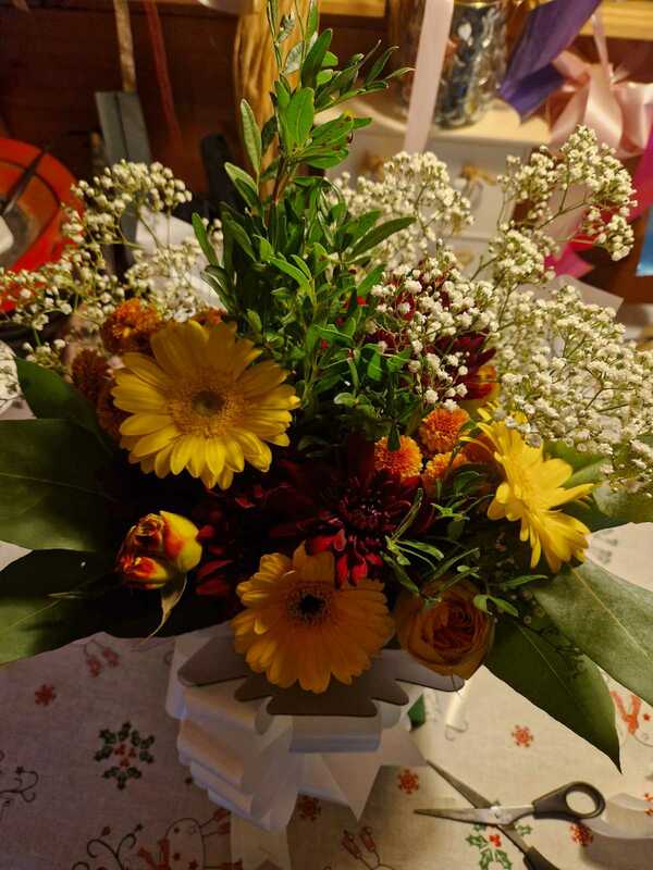 Flowers delivered to customer