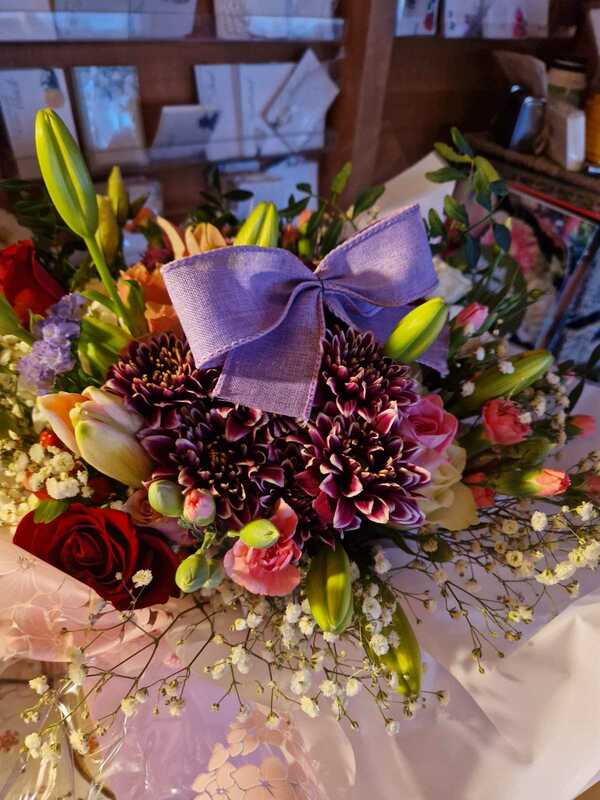 Flowers delivered to customer