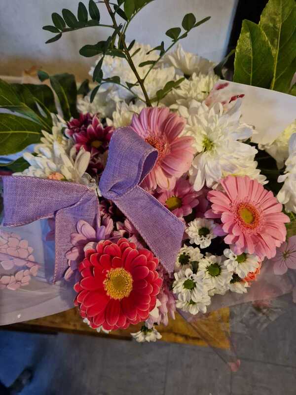 Flowers delivered to customer