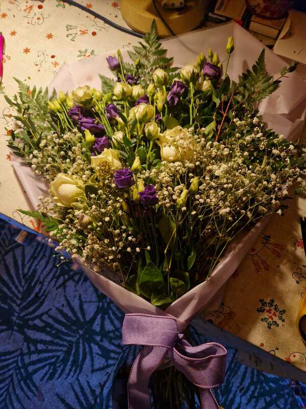 Flowers delivered to customer