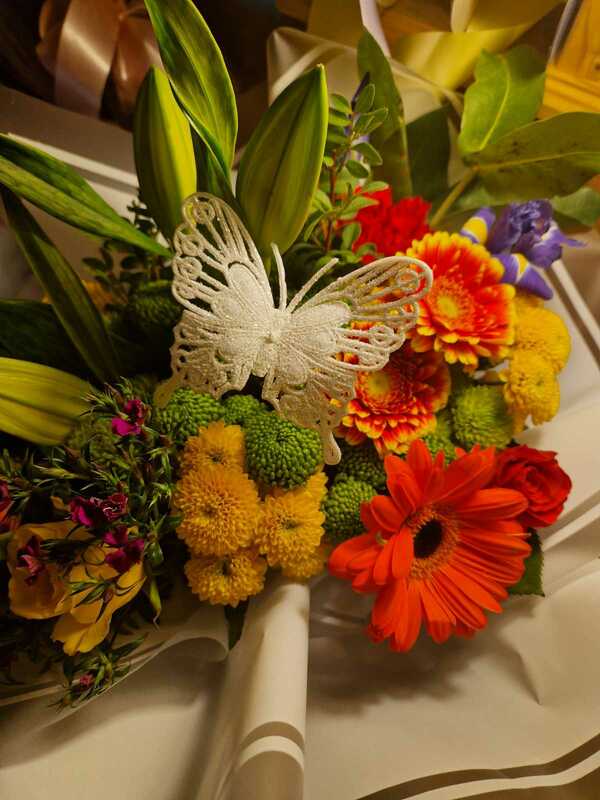 Flowers delivered to customer