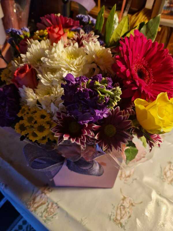 Flowers delivered to customer