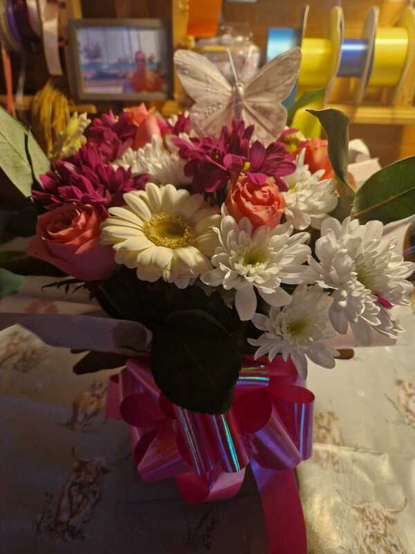 Flowers delivered to customer