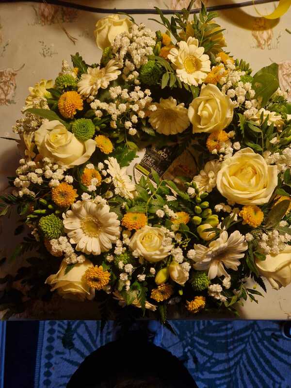 Flowers delivered to customer