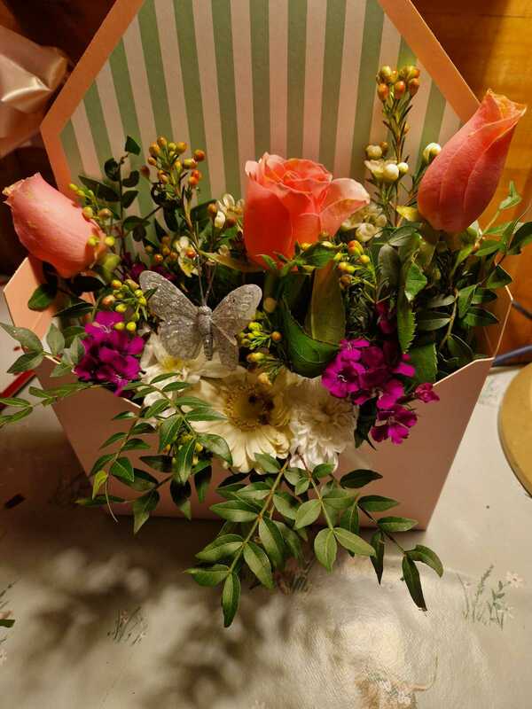 Flowers delivered to customer