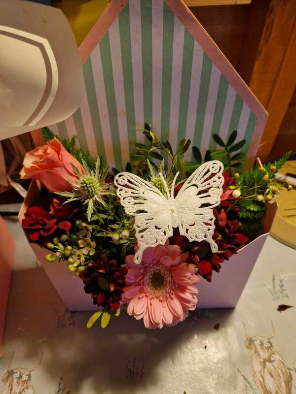 Flowers delivered to customer