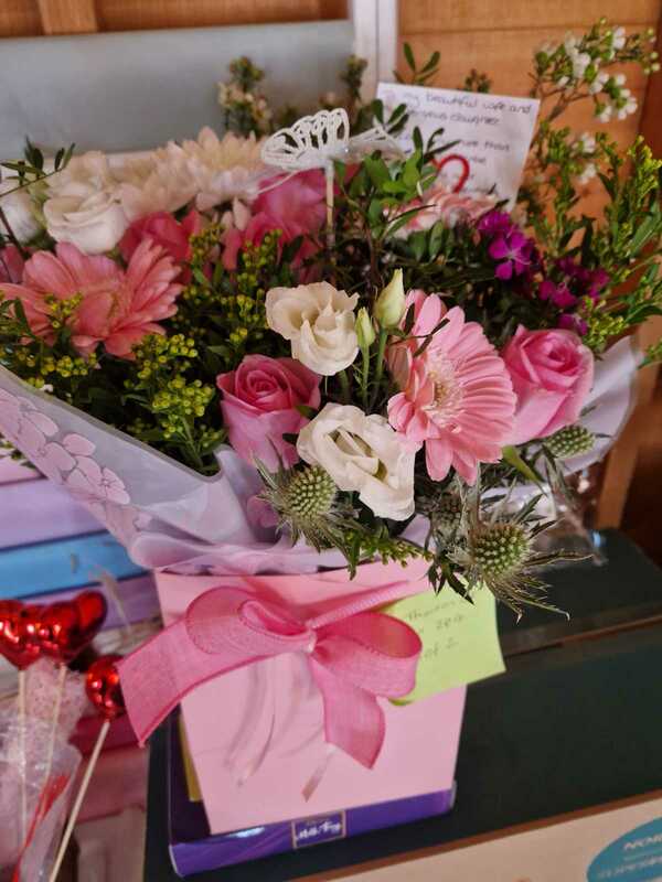 Flowers delivered to customer