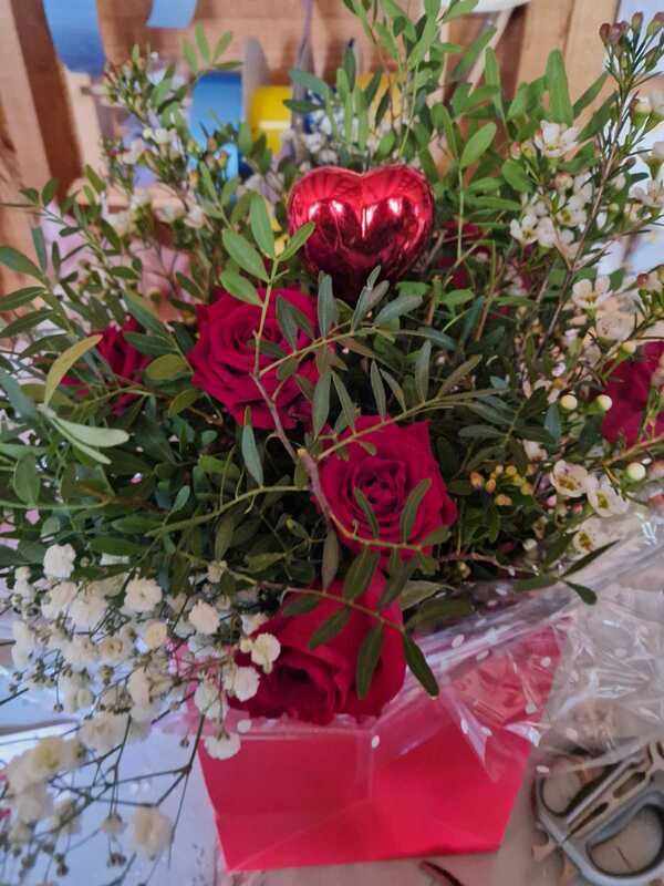 Flowers delivered to customer