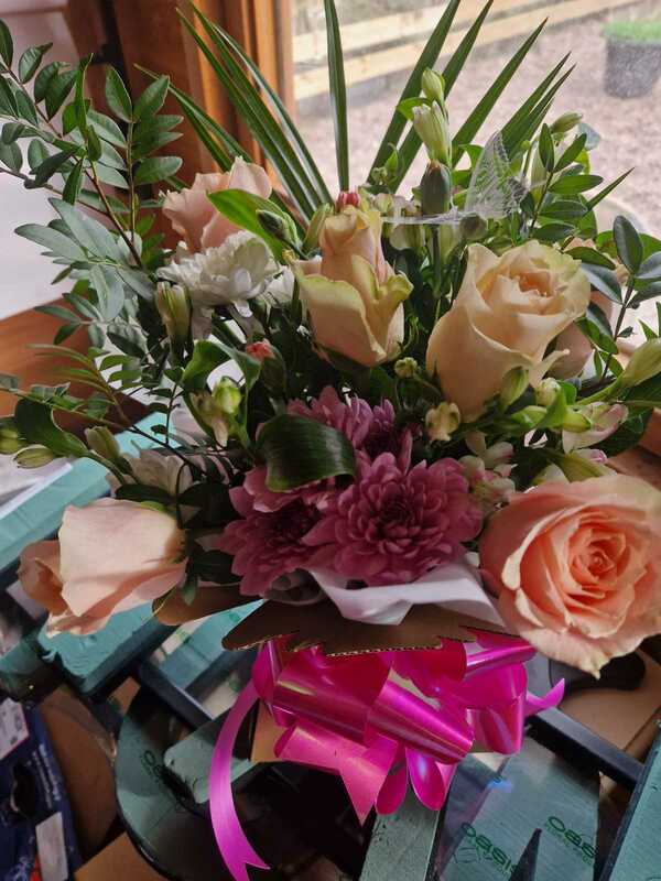 Flowers delivered to customer