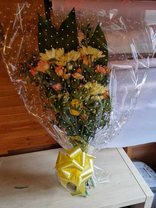 Flowers delivered to customer