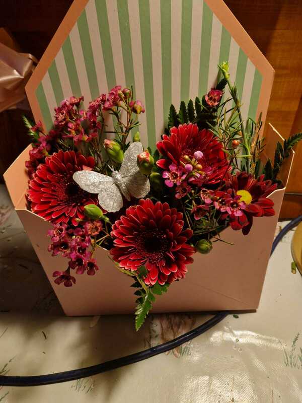Flowers delivered to customer