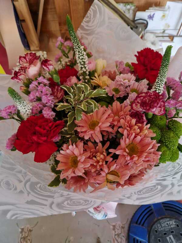 Flowers delivered to customer