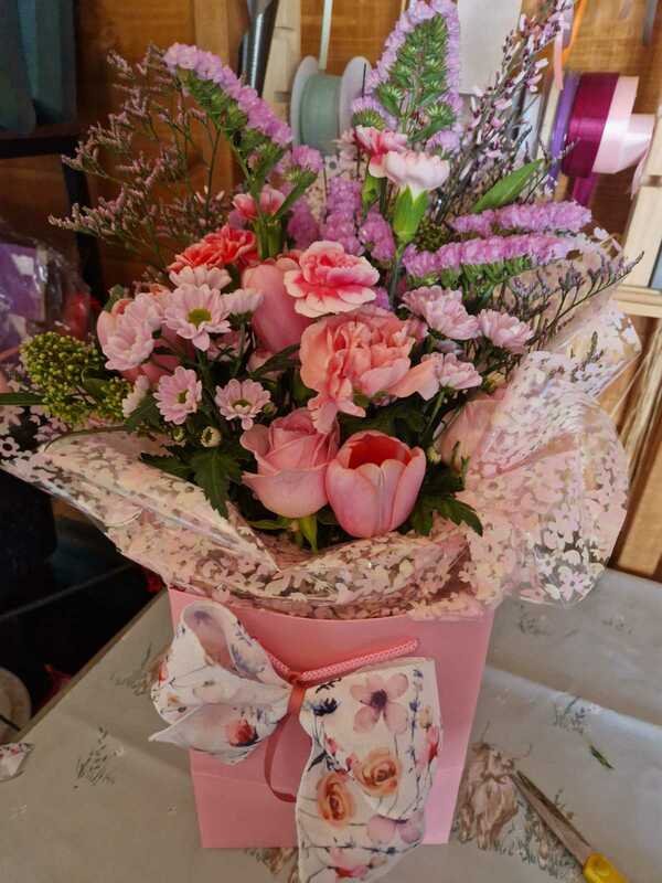 Flowers delivered to customer