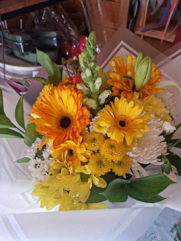 Flowers delivered to customer