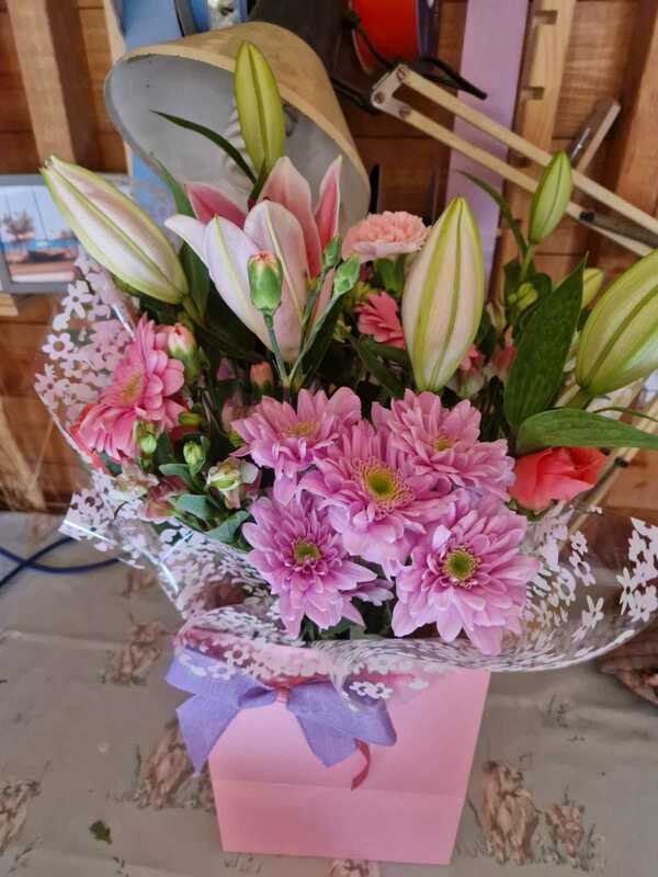 Flowers delivered to customer